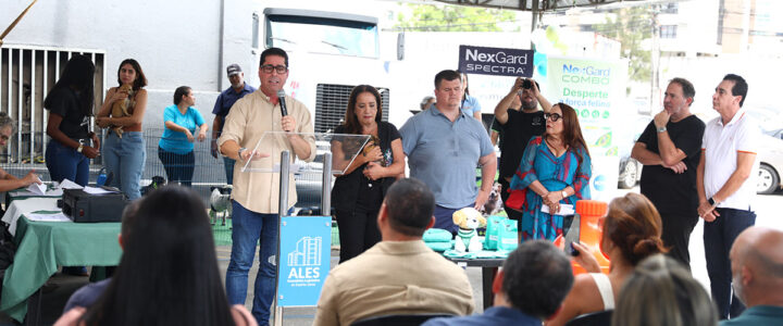 Projeto-piloto da Ales realiza castração e vacinação de animais Projeto-piloto da Ales realiza castração e vacinação de animais