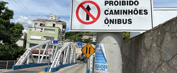 Prefeitura alerta sobre tráfego irregular de caminhões na Ponte do Irajá em Colatina