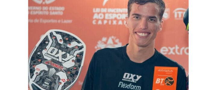 Renzo Amancio, atleta da OXY Rackets e natural do Guarujá, é campeão do BT200 de Vila Velha Renzo Amancio, atleta da OXY Rackets e natural do Guarujá, é campeão do BT200 de Vila Velha