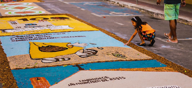 Trânsito de Colatina será alterado para confecção dos tapetes de Corpus Christi Trânsito de Colatina será alterado para confecção dos tapetes de Corpus Christi