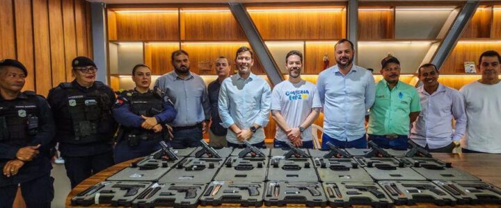 Colatina recebe reforço na segurança com doação de 50 armas da Prefeitura de Vila Velha