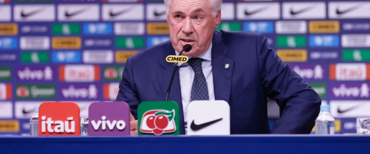 Ancelotti investe em novos jogadores em convocação para Eliminatórias