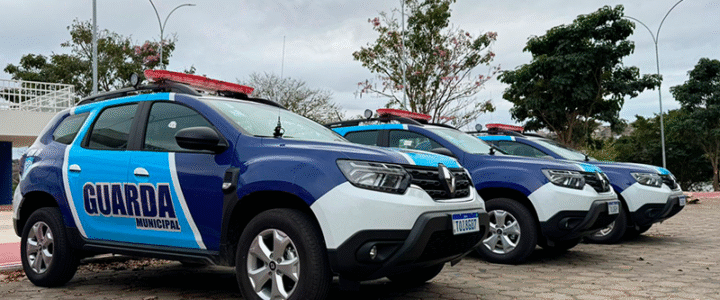 Guarda Municipal de Colatina recebe três novas viaturas para reforço da segurança