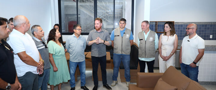 Coinfra inspeciona etapa final de obras em escola na Serra