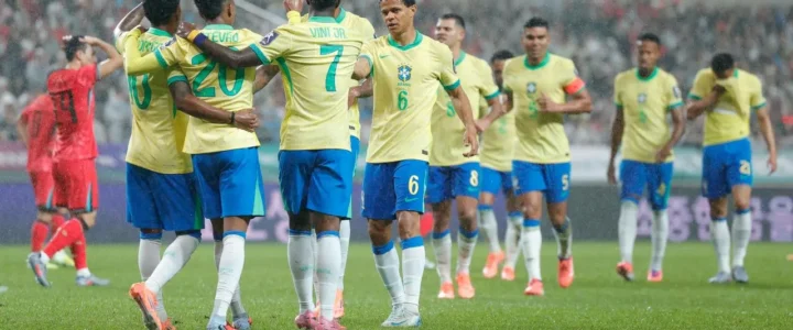 Brasil goleia Coreia do Sul por 5 a 0