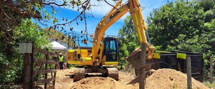 Obras do Sistema de Abastecimento de Água na comunidade de Degredo, em Linhares 