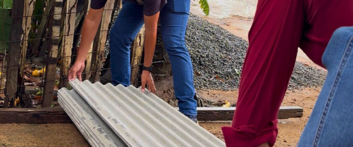 82 telhas são doadas a famílias afetadas pelas chuvas em Colatina