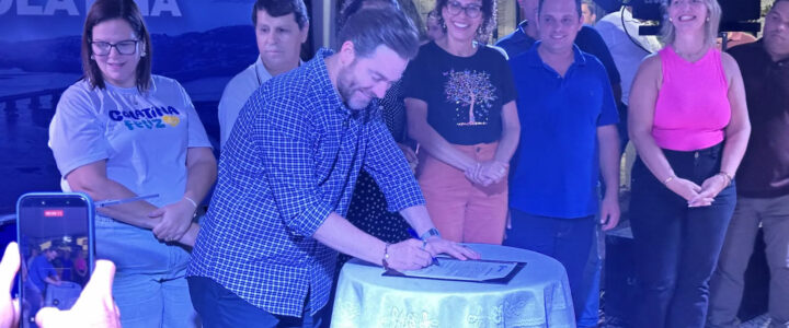 Prefeitura de Colatina assina ordem de serviço para construção da Escola de Tempo Integral Professor Caetano Bravin