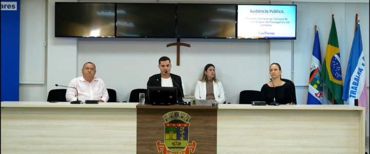 Câmara de Linhares realiza audiência pública para debater subsídio ao transporte coletivo