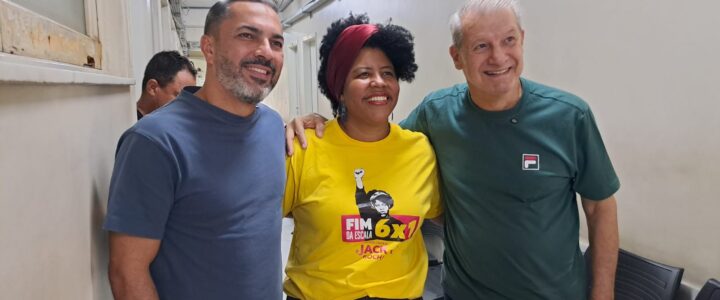 Tyago Hoffmann, Jack Rocha e Paulo Foletto em Colatina