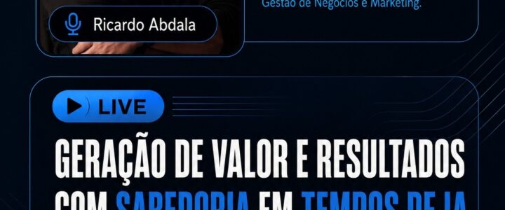 Ricardo Abdala realiza palestra gratuita sobre IA e Gestão