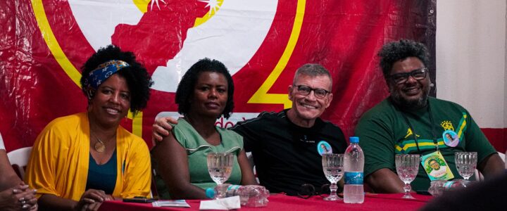Jack Rocha celebra Evani Reis, do Sindilimpe-ES, como suplente do pré-candidato ao Senado Fabiano Contarato